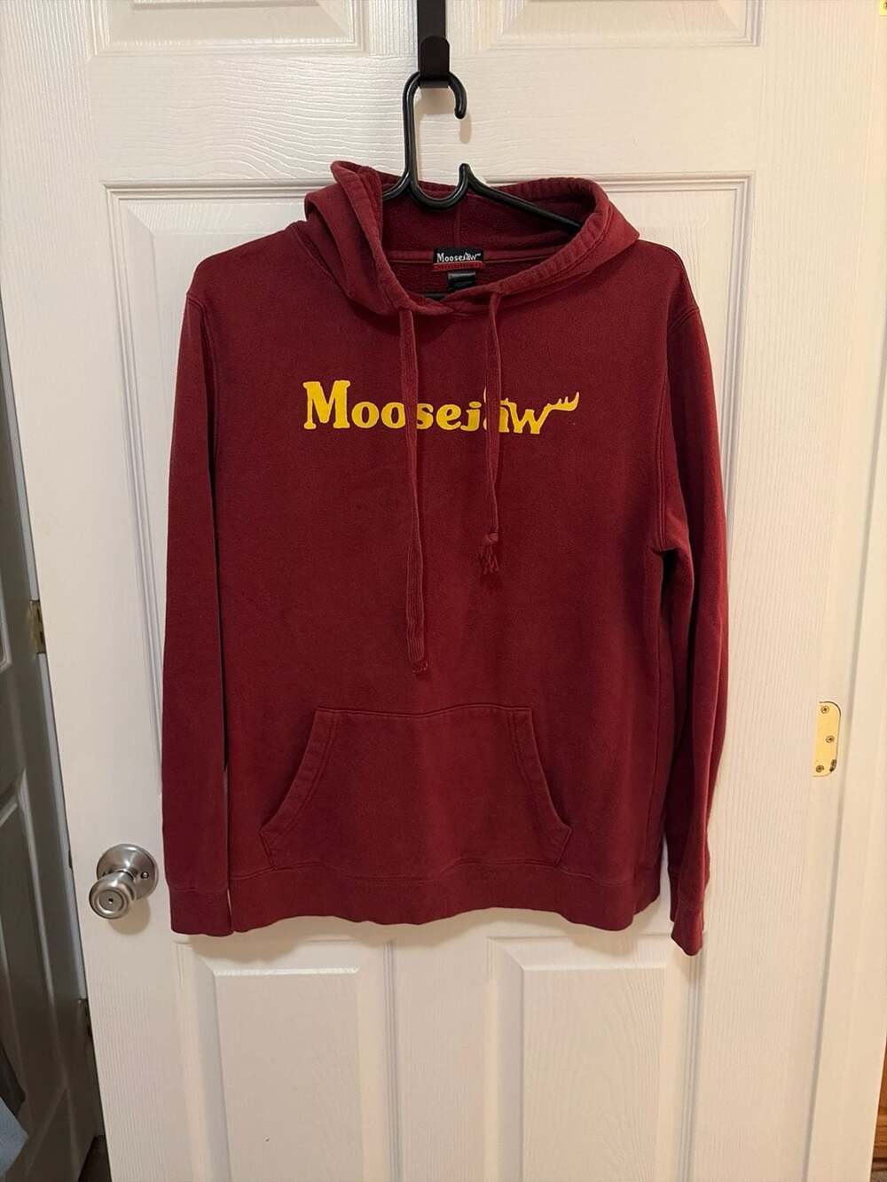 Moosejaw Mountaineering Maroon Pullover Hoodie Sweatshirt XL